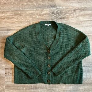 Madewell Women’s Green Button-Up Sweater